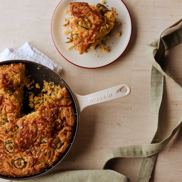 Jalapeño Cheddar Cornbread with Honey Butter by Jessica Varga