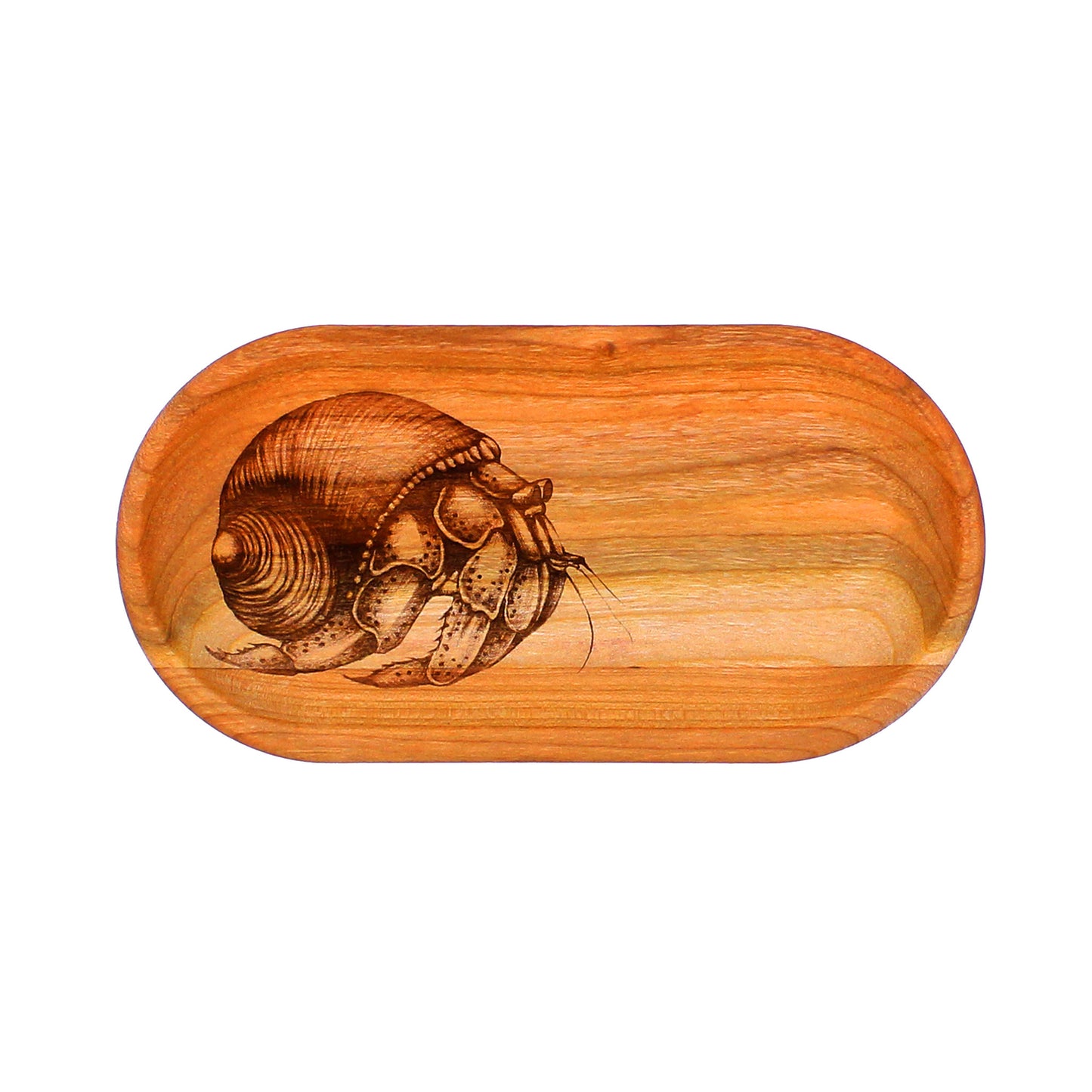 Laura Zindel Cherry Appetizer Tray 8"-Hermit Crab