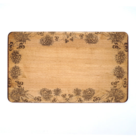 Laura Zindel Maple Artisan Serving Board -Clover