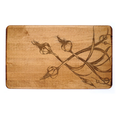 Laura Zindel Maple Artisan Serving Board - Garlic