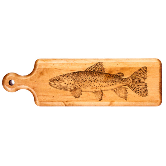 Laura Zindel Artisan Maple Plank Serving Board-Brown Trout