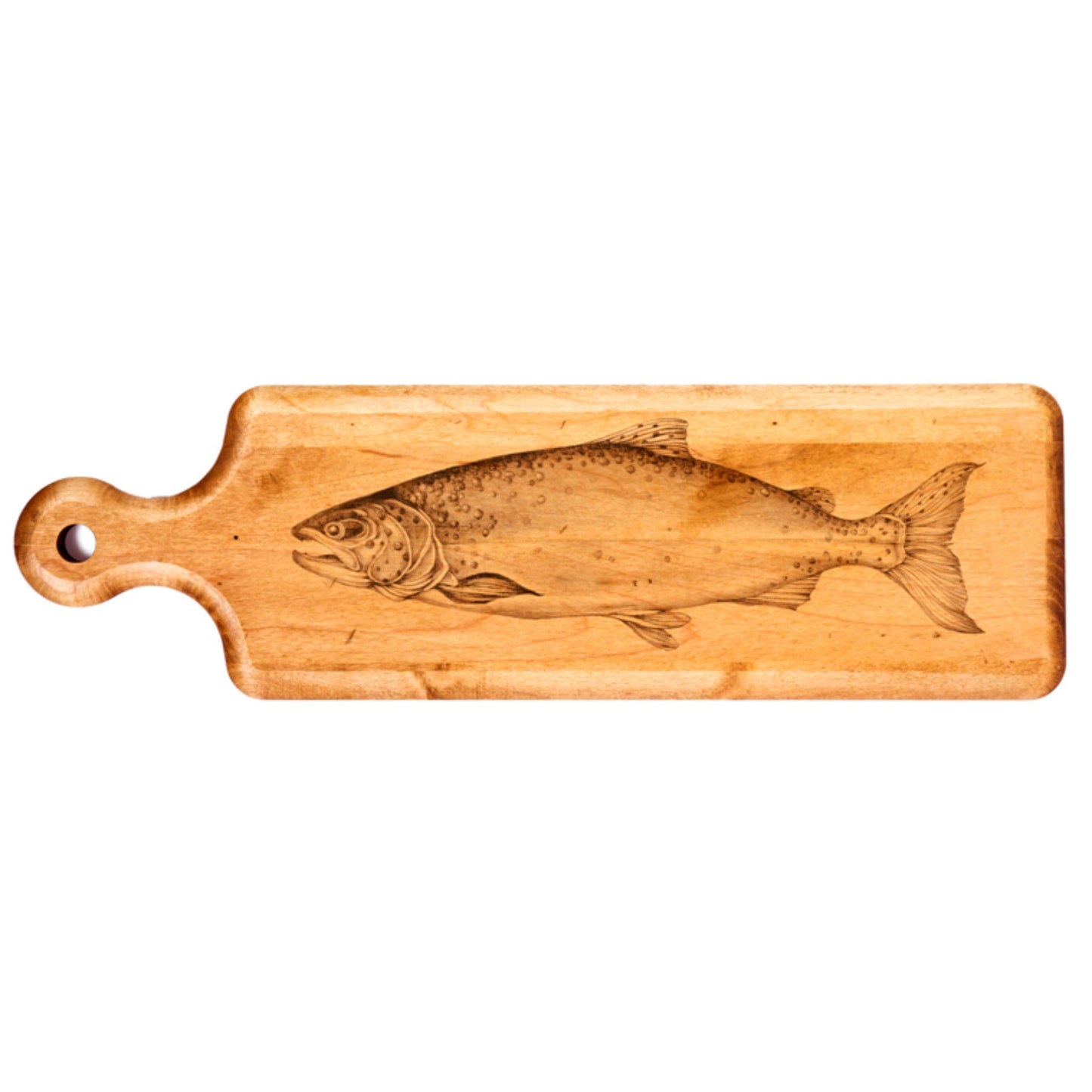 Laura Zindel Artisan Maple Plank Serving Board-Salmon