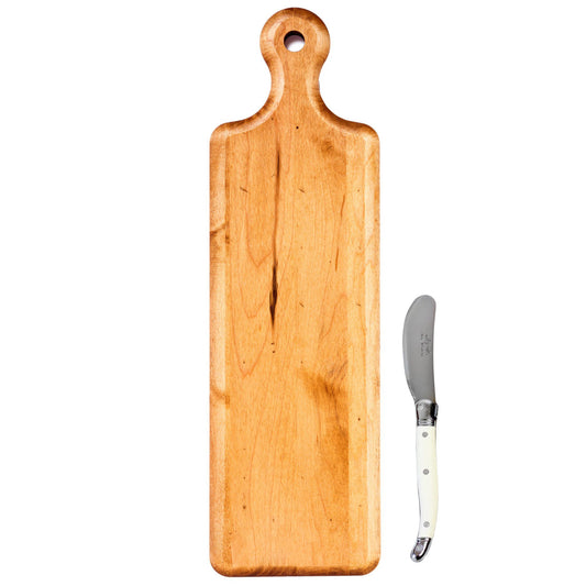 Artisan Plank + Cheese Knife Gift Set