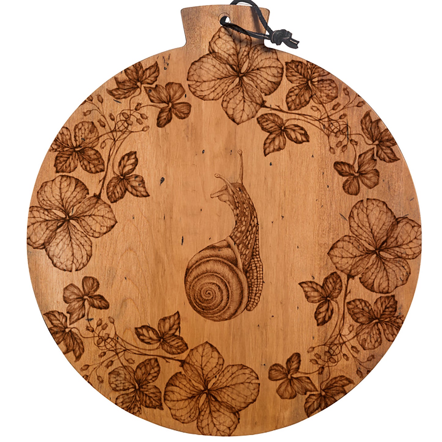 Laura Zindel Artisan Round Serving Board-Snail