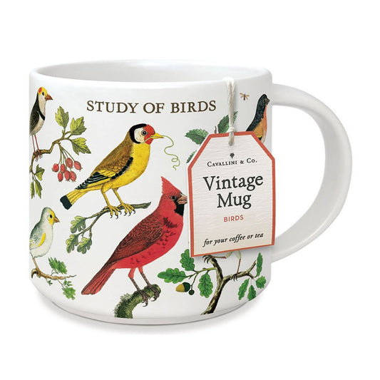 Cavallini Vintage Mug-Birds