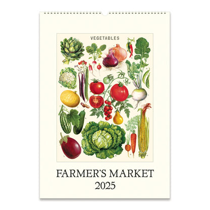 Cavallini Wall Calendar-Farmer's Market 2025