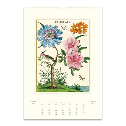 Cavallini Wall Calendar-Floreale 2025