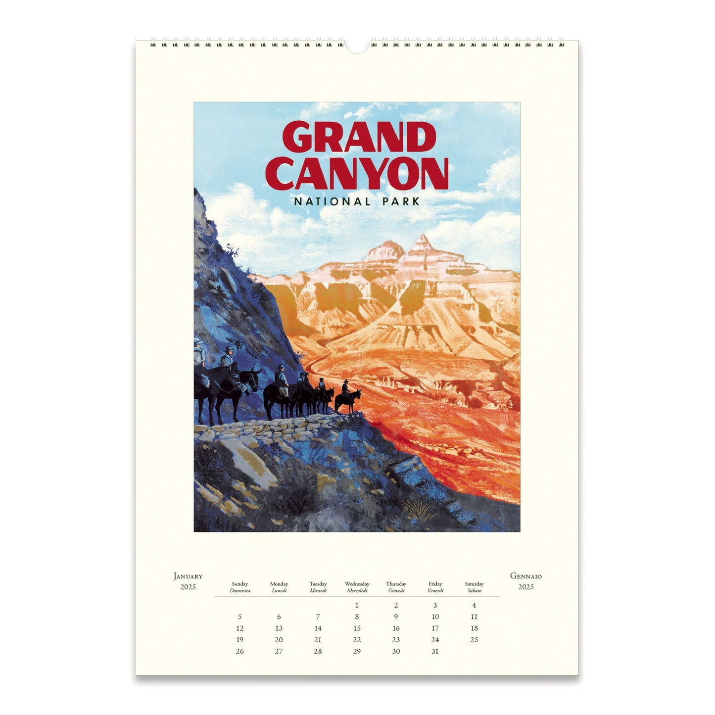 Cavallini Wall Calendar-National Parks 2025