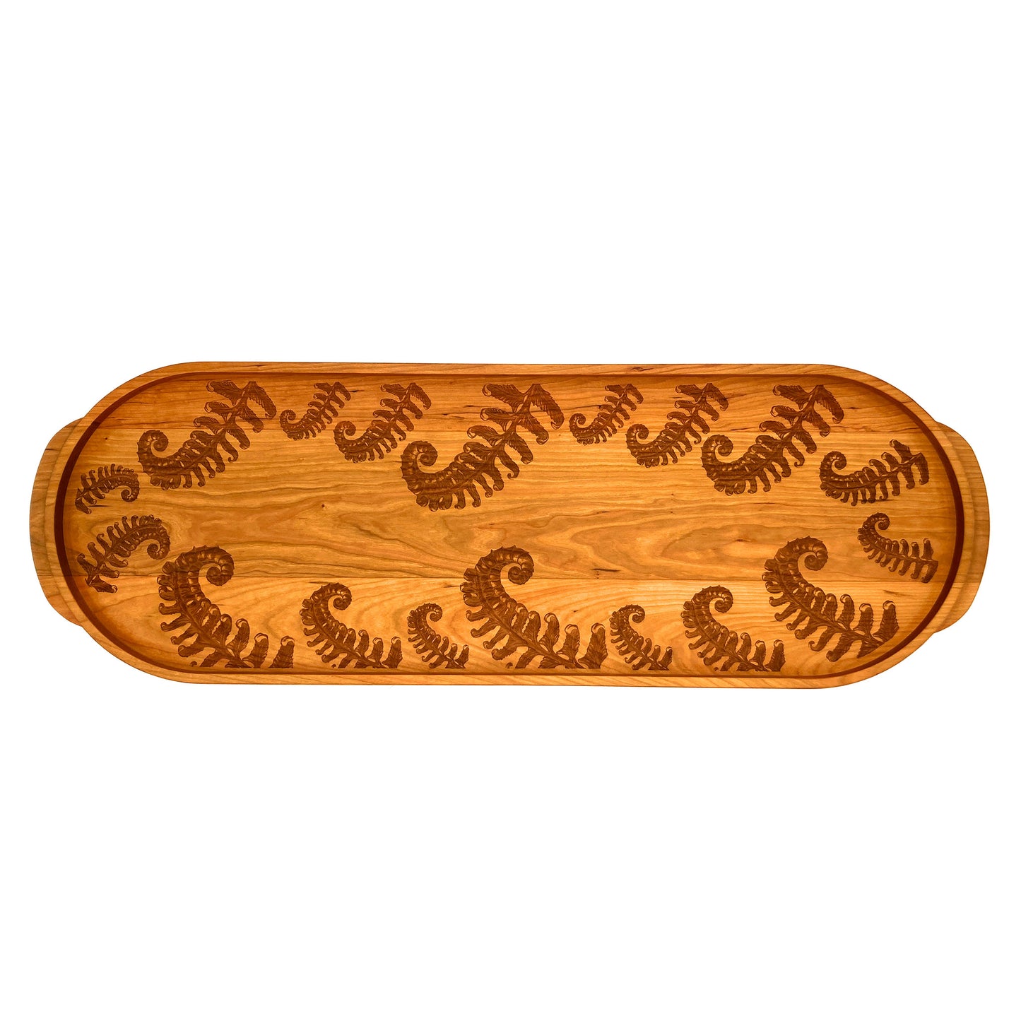 Laura Zindel Cherry Large Oval Serving Tray