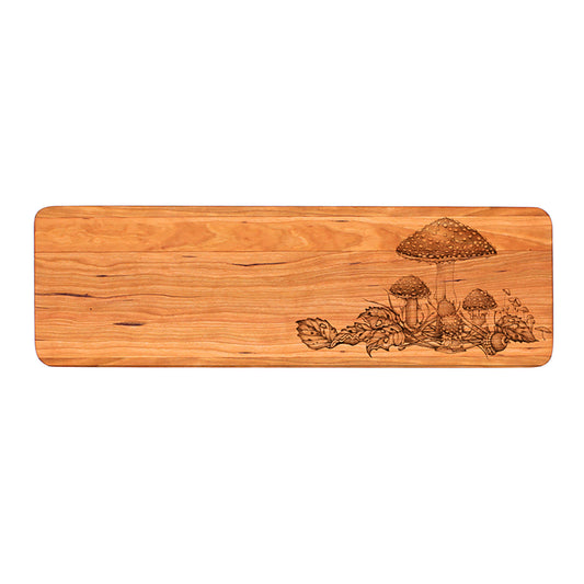 Laura Zindel Cherry Essential Serving Board-Woodland Mushrooms