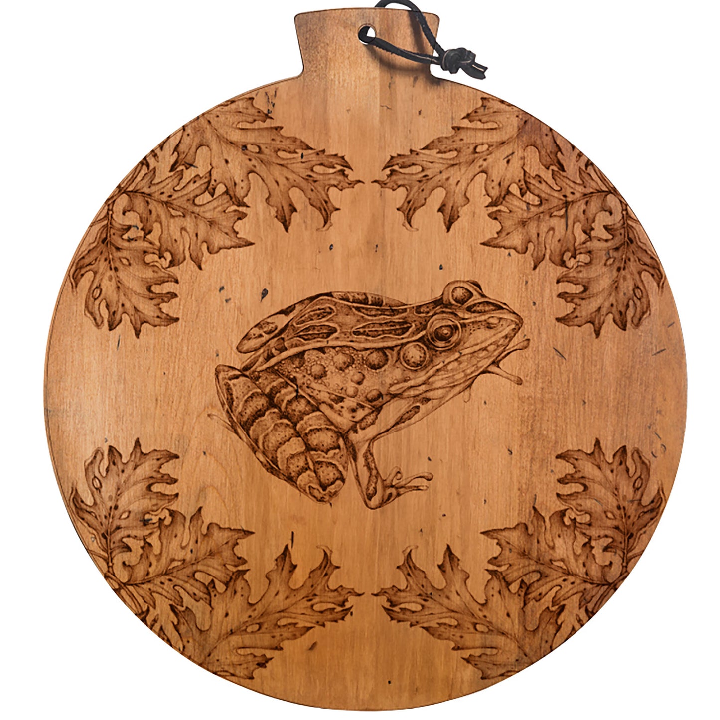 Laura Zindel Artisan Round Serving Board-American Frog