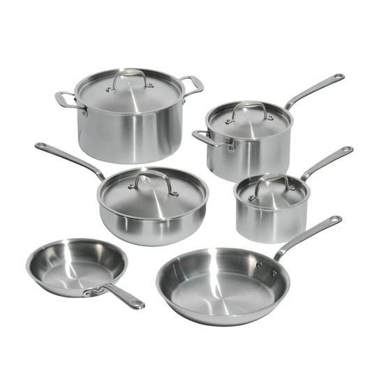 MADE IN 10 Piece Stainless Clad Cookware Set