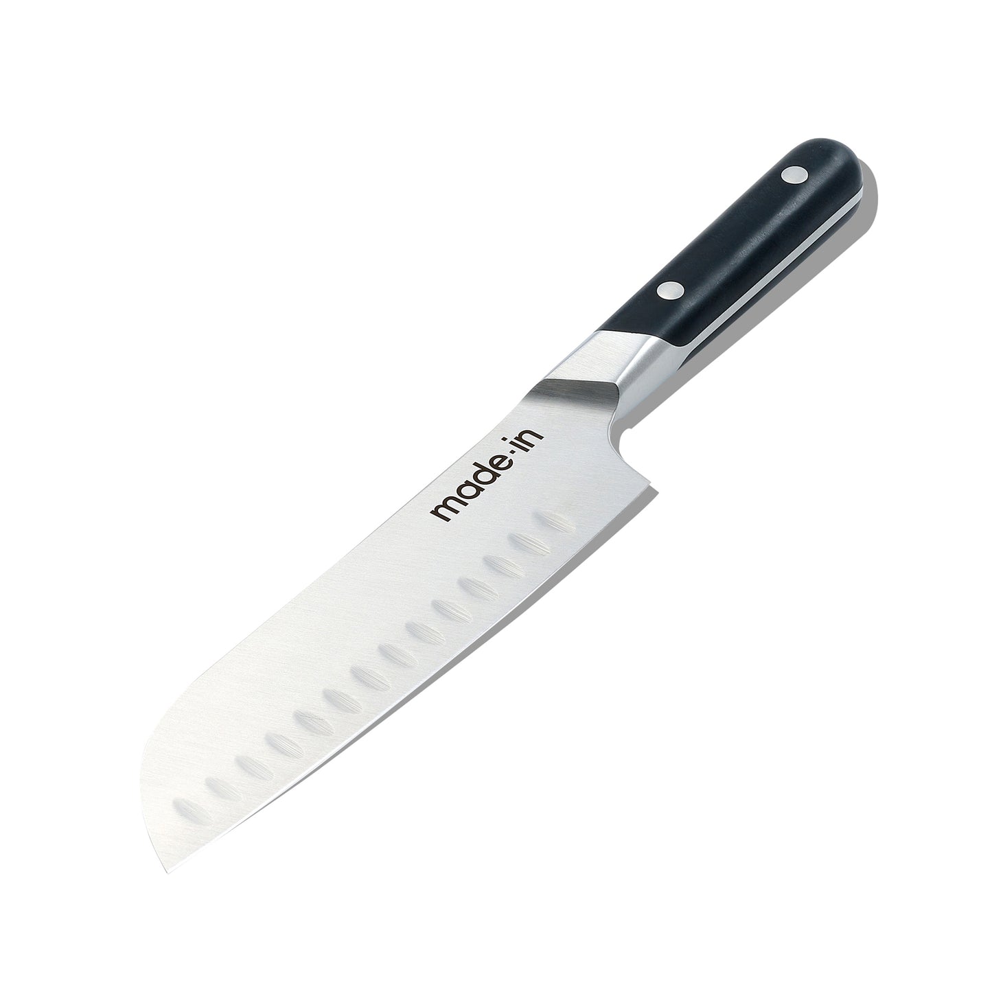 MADE IN  7" Santoku Knife-Truffle Black