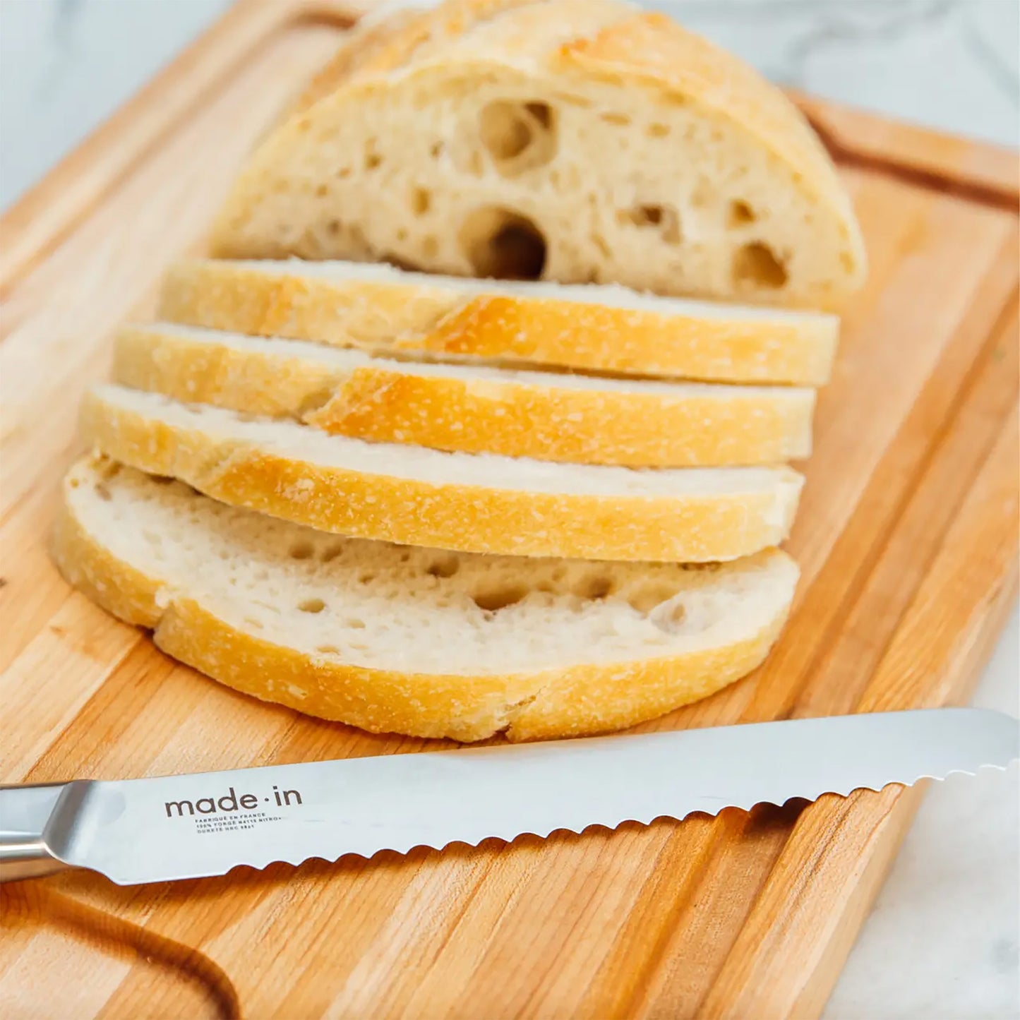 MADE IN 9" Bread Knife-Truffle Black