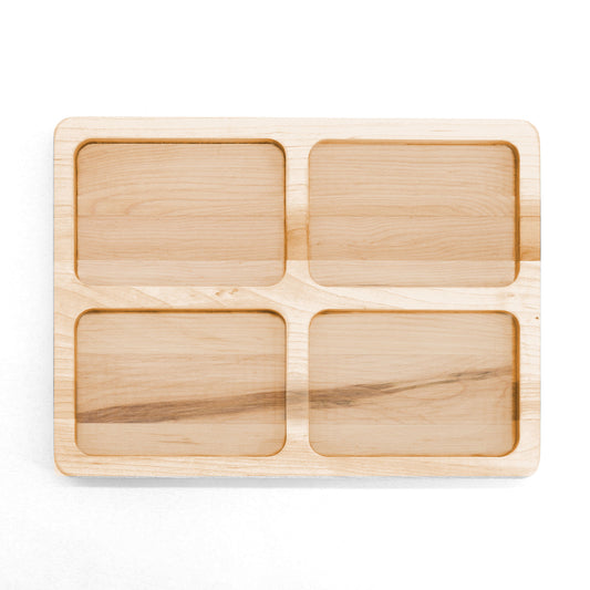 Maple Divided Serving Board-12" x  9"