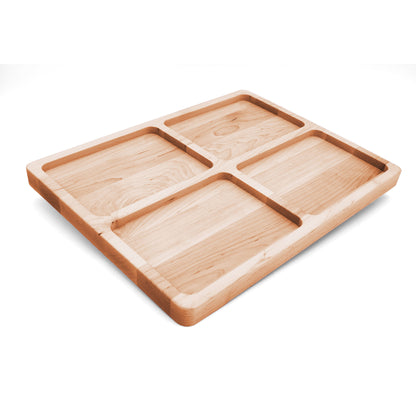 Maple Divided Serving Board-16" x 12"