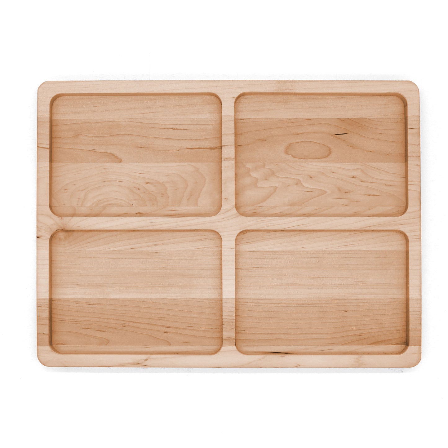 Maple Divided Serving Board-16" x 12"