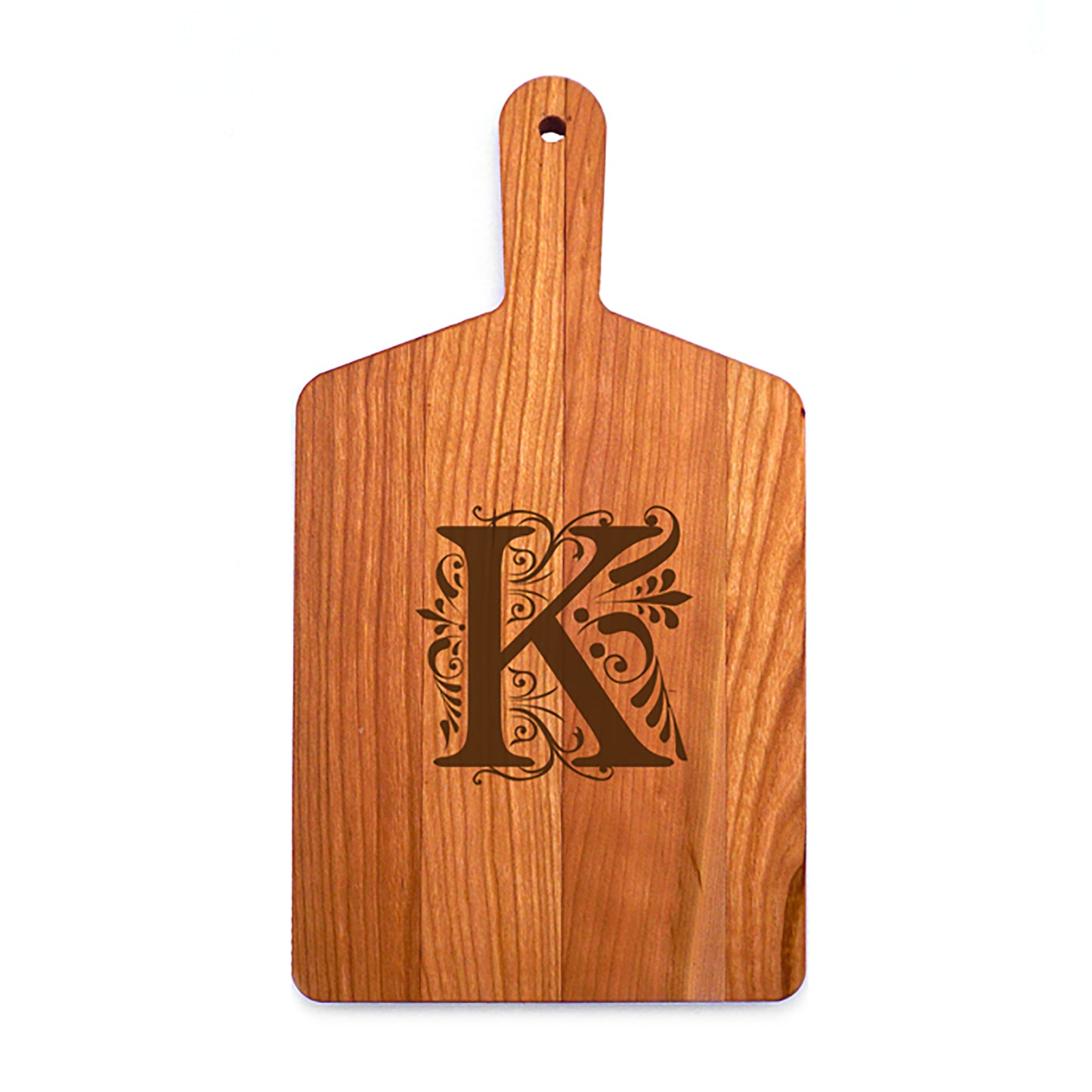 Monogrammed Cherry Cheese Board