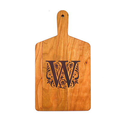 Monogrammed Cherry Cheese Board