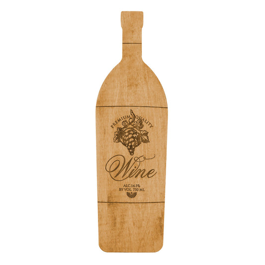 Novelty Wine Bottle Shaped Board Vine Label-20" x 6"