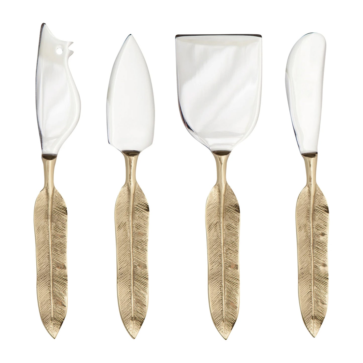 Plume Feather Cheese Knives (Set of 4)