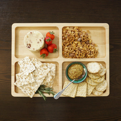 Maple Divided Serving Board-16" x 12"