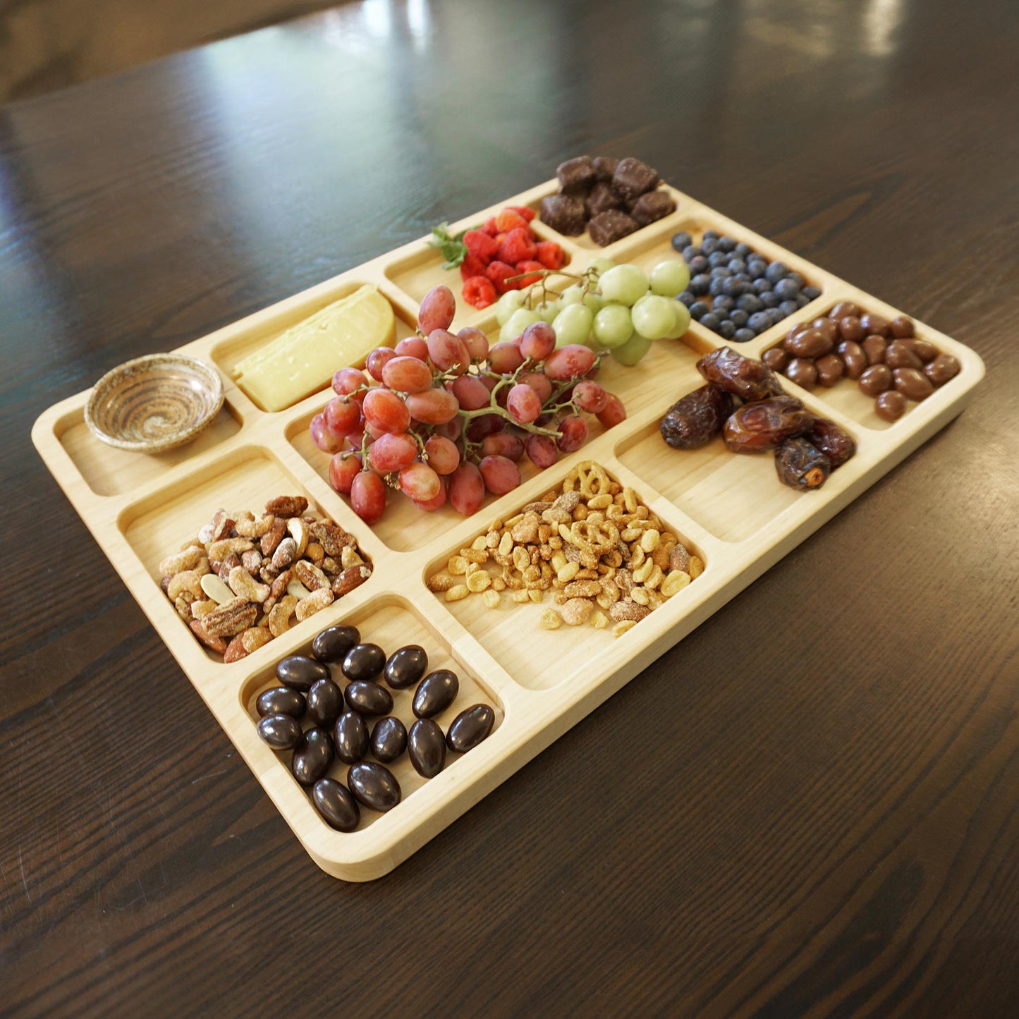 Maple Divided Serving Board-20" x 14"