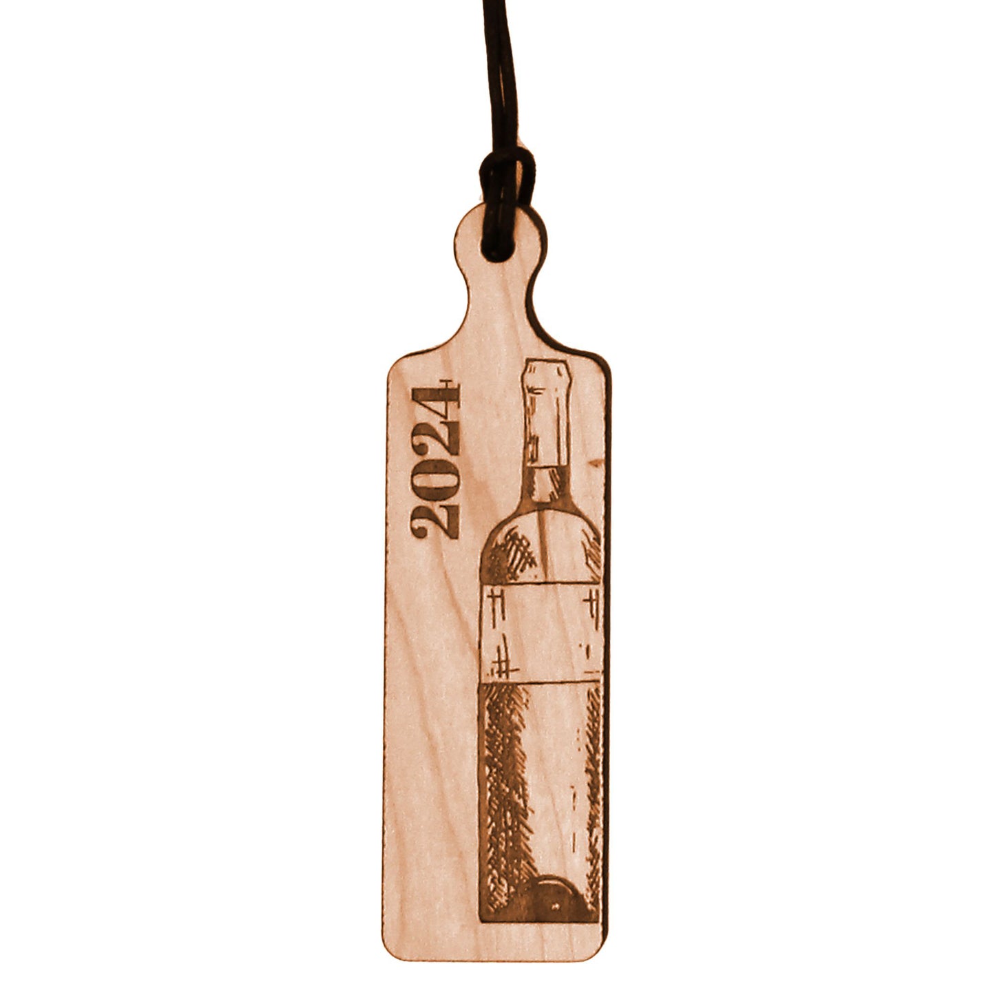 Novelty Plank Ornament-Wine Bottle