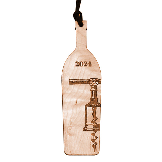 Novelty Wine Bottle Ornament-Corkscrew