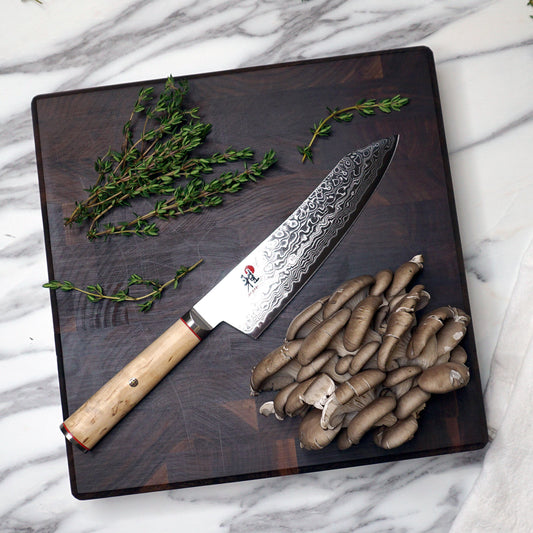 8 Chef Knife with Wood & Marble Cutting Board Gift Box