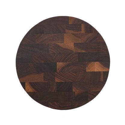 Professional End Grain Walnut Board - 12" Round