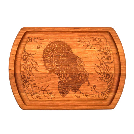 Laura Zindel Cherry Reversible Carving Board - Turkey