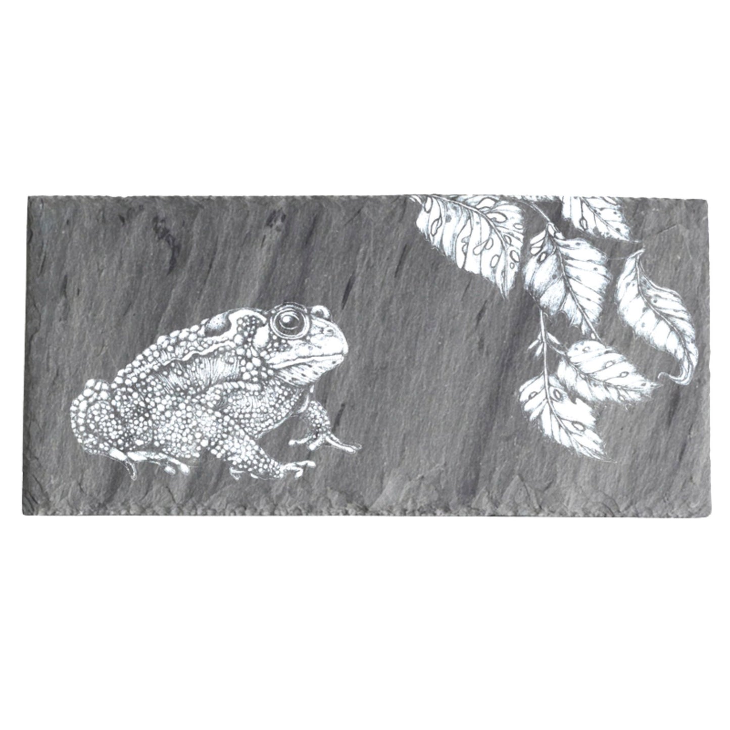 Laura Zindel Sm. Rectangle Slate Serving Board-American Toad