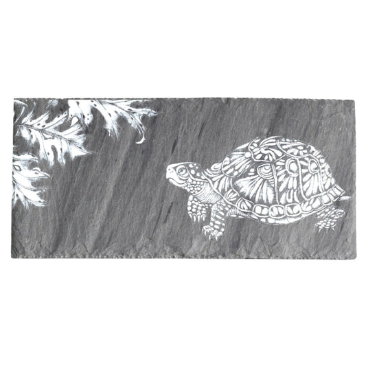 Laura Zindel Sm. Rectangle Slate Serving Board-Box Turtle