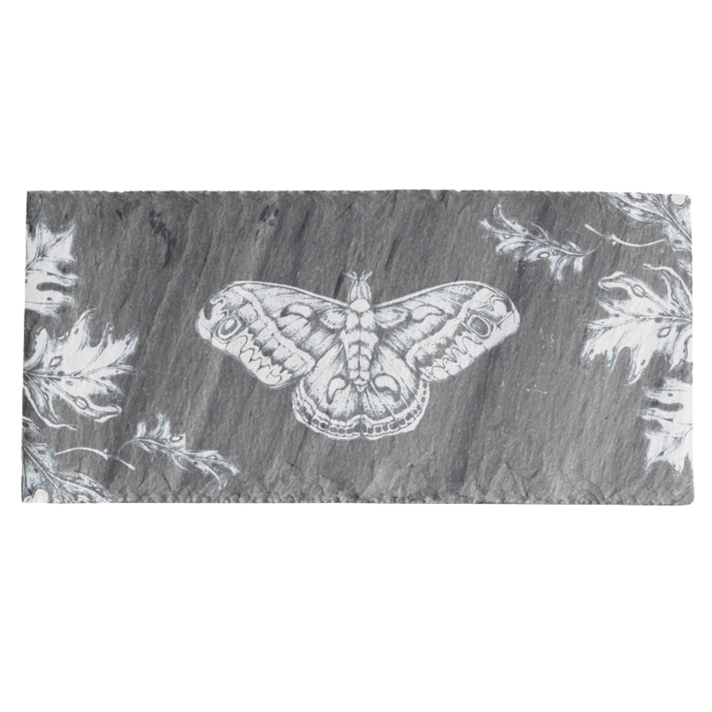 Laura Zindel Sm. Rectangle Slate Serving Board-Silk Moth