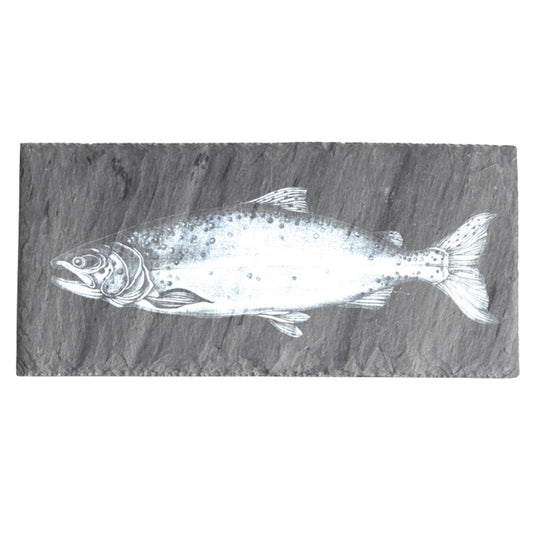 Laura Zindel Sm. Rectangle Slate Serving Board-Salmon