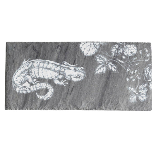 Laura Zindel Sm. Rectangle Slate Serving Board-Spotted Salamander