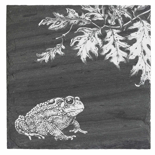 Laura Zindel Square Slate Serving Board-American Toad