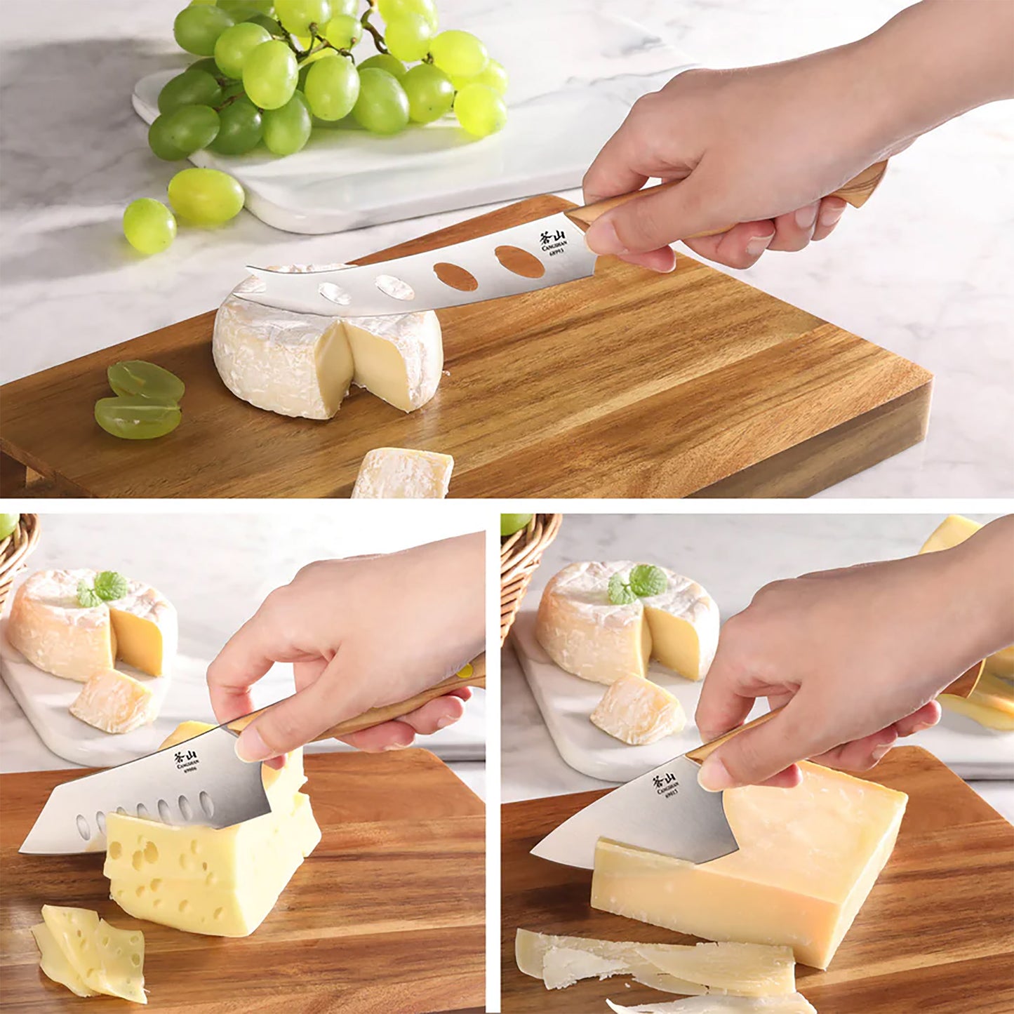 Cangshan Oliv 3 Piece Cheese Knife Set