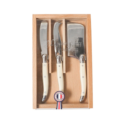 Laguoile Cheese Knife Set-Ivory