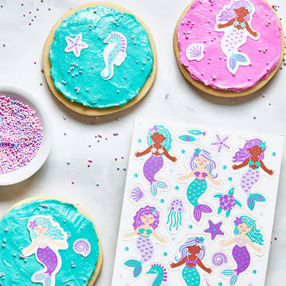 Mermaid Life Edible Stickers