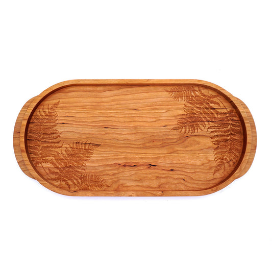 Laura Zindel Cherry Oval Wooden Serving Tray - More designs available